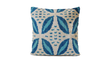Ikat Velvet Pillow - 16'' x 16''  Pillow Cover