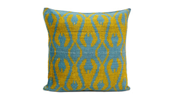 Ikat Velvet Pillow - 16'' x 16''  Pillow Cover