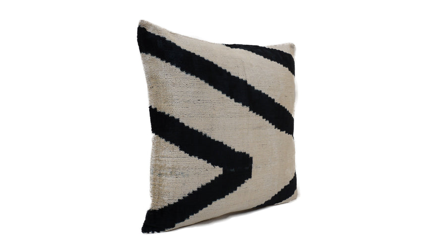 Ikat Velvet Pillow - 16'' x 16''  Pillow Cover