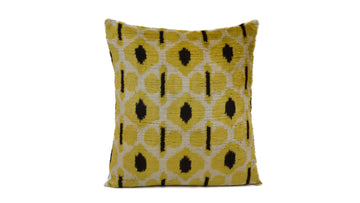 Ikat Velvet Pillow - 16'' x 16''  Pillow Cover
