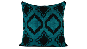 İkat Velvet Pillow Cover, 20'' x 20'' , İkat Velvet Square Pillow,