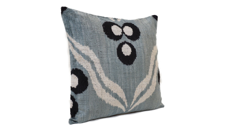 Ikat Velvet Pillow - 16'' x 16''  Pillow Cover