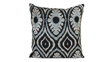 Ikat Velvet Pillow - 16'' x 16''  Pillow Cover