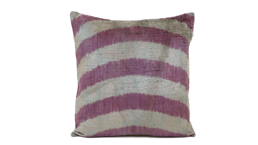 Ikat Velvet Pillow - 16'' x 16''  Pillow Cover