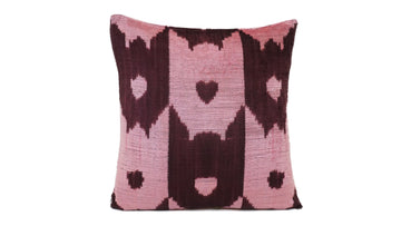 Ikat Velvet Pillow - 16'' x 16''  Pillow Cover