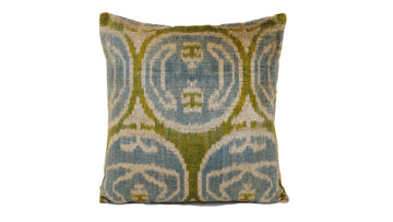 Ikat Velvet Pillow - 16'' x 16''  Pillow Cover