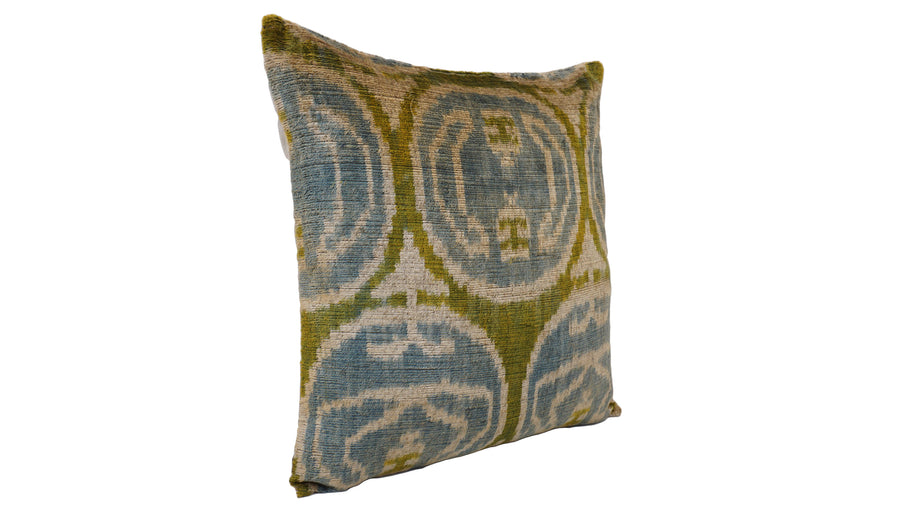 Ikat Velvet Pillow - 16'' x 16''  Pillow Cover