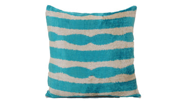 Ikat Velvet Pillow Case -  16'' x 16