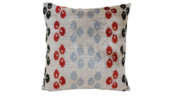 Ikat Velvet Pillow Case -  16'' x 16