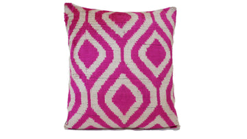 Ikat Velvet Pillow Case -  16'' x 16