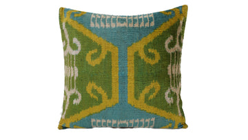 Ikat Velvet Pillow Case -  16'' x 16