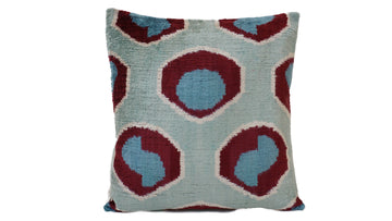 Ikat Velvet Pillow Case -  16'' x 16