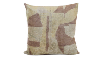 İkat Velvet Pillow Cover, 20'' x 20'' , Decorative Pillow, Handmade Silk Pillow,İkat Square Pillow, Shipping with Fedex 1-3 days