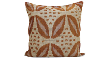 İkat Velvet Pillow Cover, 20'' x 20'' , Decorative Pillow, Handmade Silk Pillow,İkat Square Pillow, Shipping with Fedex 1-3 days