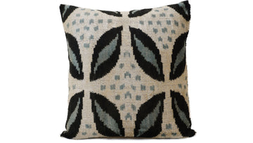 İkat Velvet Pillow Cover, 20'' x 20'' , Decorative Pillow, Handmade Silk Pillow,İkat Square Pillow, Shipping with Fedex 1-3 days