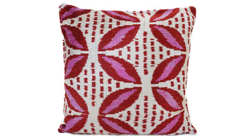 İkat Velvet Pillow Cover, 20'' x 20'' , Decorative Pillow, Handmade Silk Pillow,İkat Square Pillow, Shipping with Fedex 1-3 days