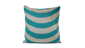 Ikat Velvet Pillow - 16'' x 16''  Pillow Cover
