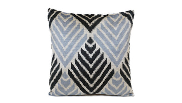 Ikat Velvet Pillow - 16'' x 16''  Pillow Cover