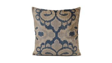 Ikat Velvet Pillow - 16'' x 16''  Pillow Cover