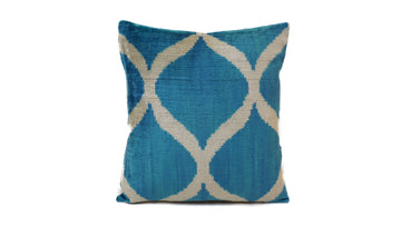 Ikat Velvet Pillow - 16'' x 16''  Pillow Cover