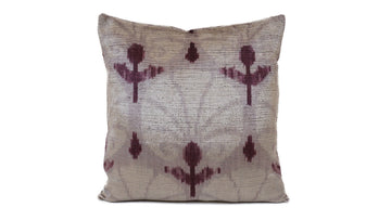Ikat Velvet Pillow - 16'' x 16''  Pillow Cover