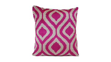 Ikat Velvet Pillow - 16'' x 16''  Pillow Cover