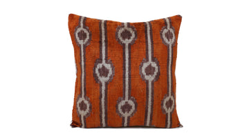 Ikat Velvet Pillow - 16'' x 16''  Pillow Cover