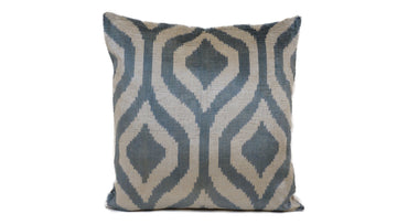 Ikat Velvet Pillow - 16'' x 16''  Pillow Cover