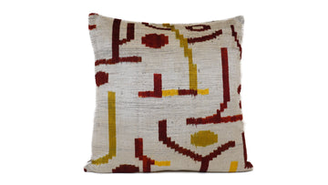 Ikat Velvet Pillow - 16'' x 16''  Pillow Cover