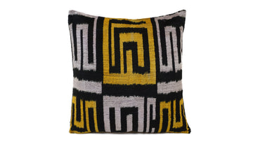 Ikat Velvet Pillow - 16'' x 16''  Pillow Cover