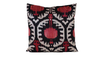 Ikat Velvet Pillow Case -  16'' x 16