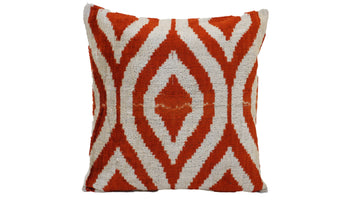 Ikat Velvet Pillow Case -  16'' x 16