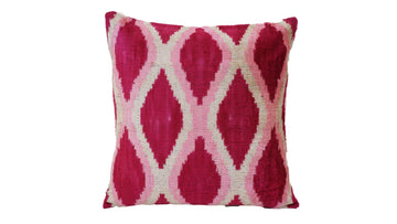 Ikat Velvet Pillow Case -  16'' x 16