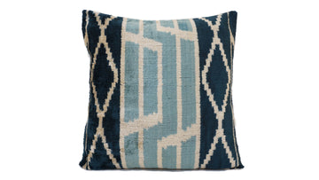 Ikat Velvet Pillow Case -  16'' x 16