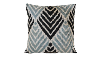 Ikat Velvet Pillow Case -  16'' x 16