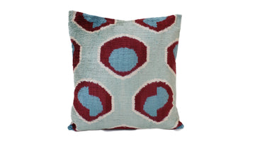 Ikat Velvet Pillow Case -  16'' x 16